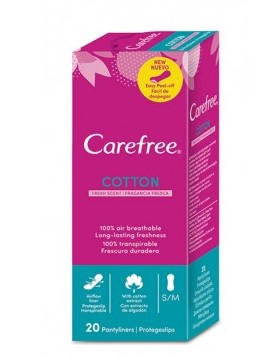 Salva slip carefree maxi 20ud